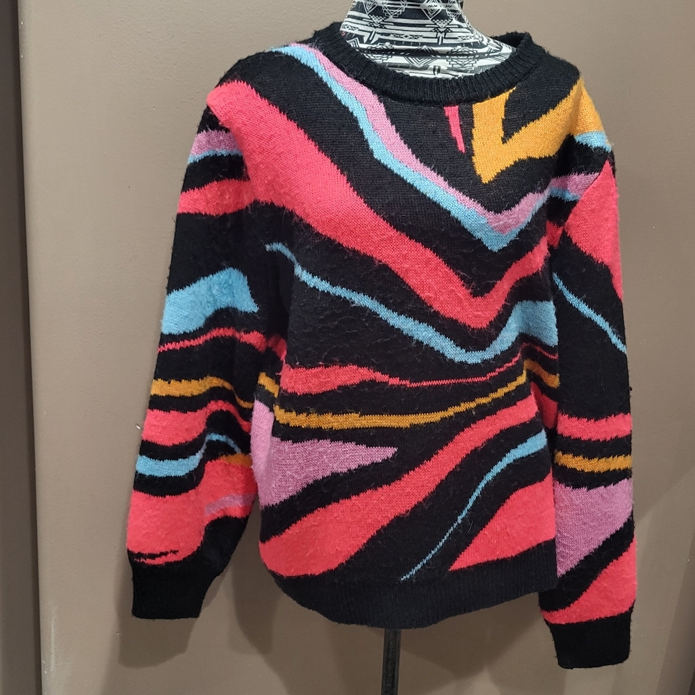 Future Collective Kahlana Barfield Brown Abstract Limited Edition Sweater 2X - Picture 3 of 10